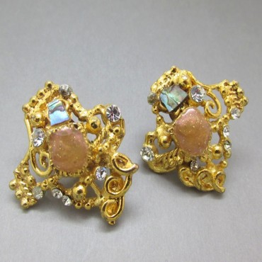 Christian Lacroix  1980's Crystal Earrings