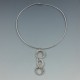 Shimara Carlow Modernist Silver Unique Necklace