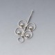 Modernist 835 Silver Circles Pendant