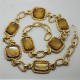 Christian Dior  Rare 1973 Chunky Long  Faux Tigers Eye Necklace