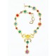 Vintage Yves Saint Laurent Multi Colour CrystalStar Necklace