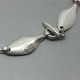 Hermann Siersbol Sterling Silver Leaf Necklace