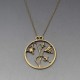 Rare Norman Grant 9 Carat Gold Flower Pendant