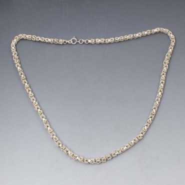 Sterling Silver Rope Chain Necklace