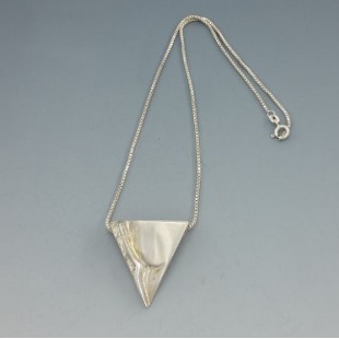 Astri Holthe Norway Silver Abstact Triangle Necklace