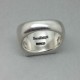 Signed Hans Hansen Silver Modernist Ring