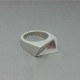 Arne Johansen Denmark Vintage Modernist Silver Ring