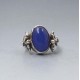  SMS Edinburgh 1983 Blue Chalcedony Silver Ring