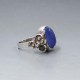  SMS Edinburgh 1983 Blue Chalcedony Silver Ring