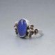  SMS Edinburgh 1983 Blue Chalcedony Silver Ring