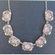 Pink Rose Quartz and Silver Necklace attributed to NE From