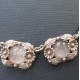 Pink Rose Quartz and Silver Necklace attributed to NE From