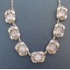 Pink Rose Quartz and Silver Necklace attributed to NE From