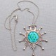 Turquoise & Silver  Necklace by Norman Grant