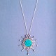 Turquoise & Silver  Necklace by Norman Grant