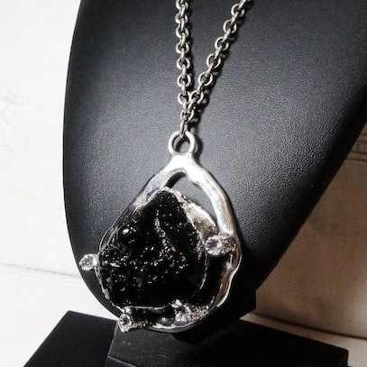 Jacob Hull amethyst silver large pendant